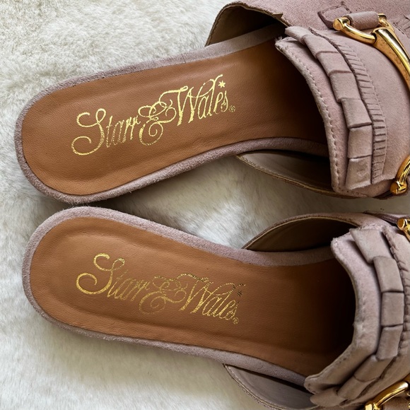 STARR & WALES Nicole Suede Mule Size 7.5 Barbie Barbiecore Comfy Stylish - Picture 6 of 8